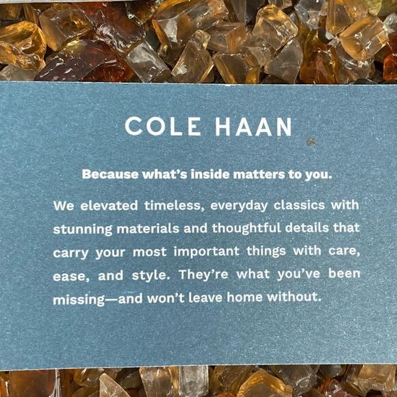 Cole Haan Black Elastic Front Pocket Leather Wallet NWT - Picture 8 of 8